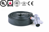 PVC high pressure durable fire water hose price with nozzle